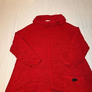 Jess & Jane Red Knit Top